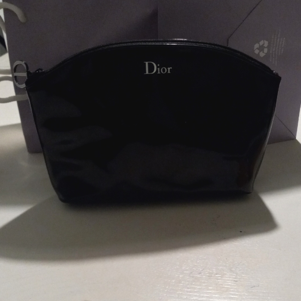 Christian Dior Trousseau Pouch Cosmetic Bag Black